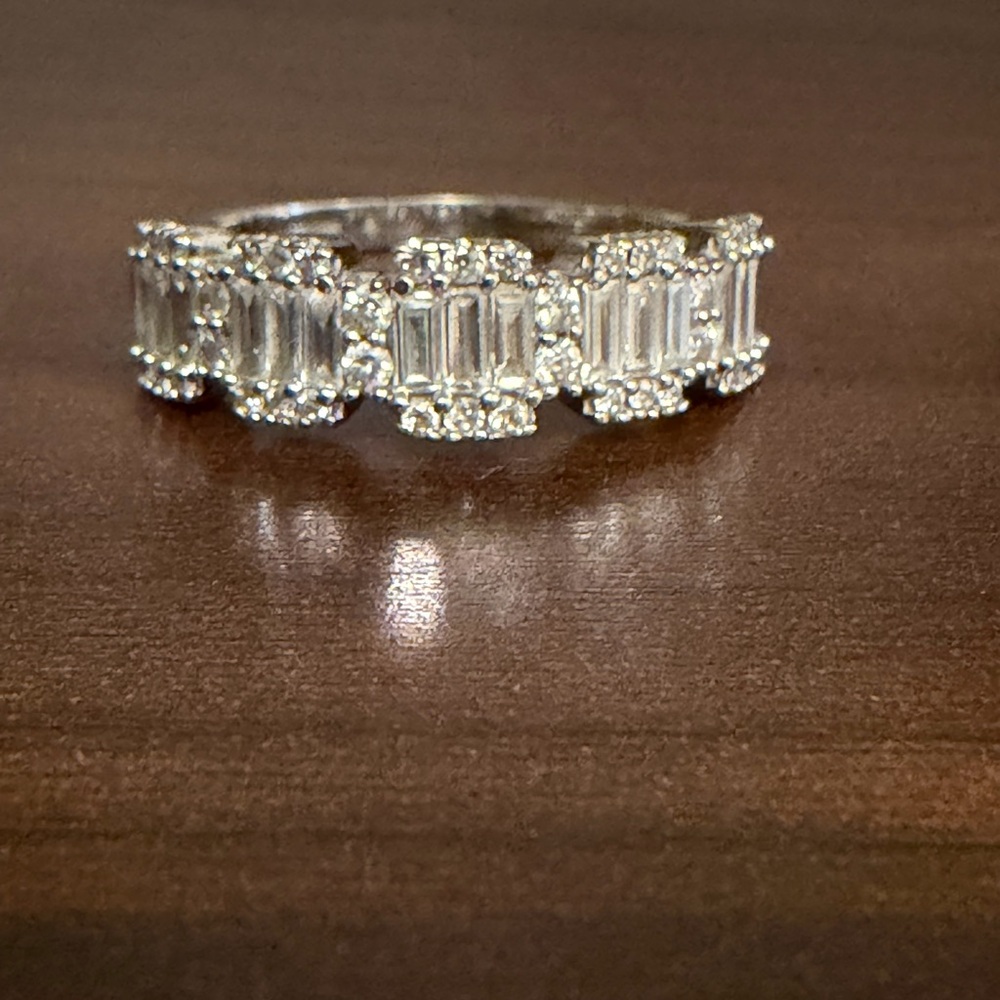 Zales 14K White Gold and Diamond Ring